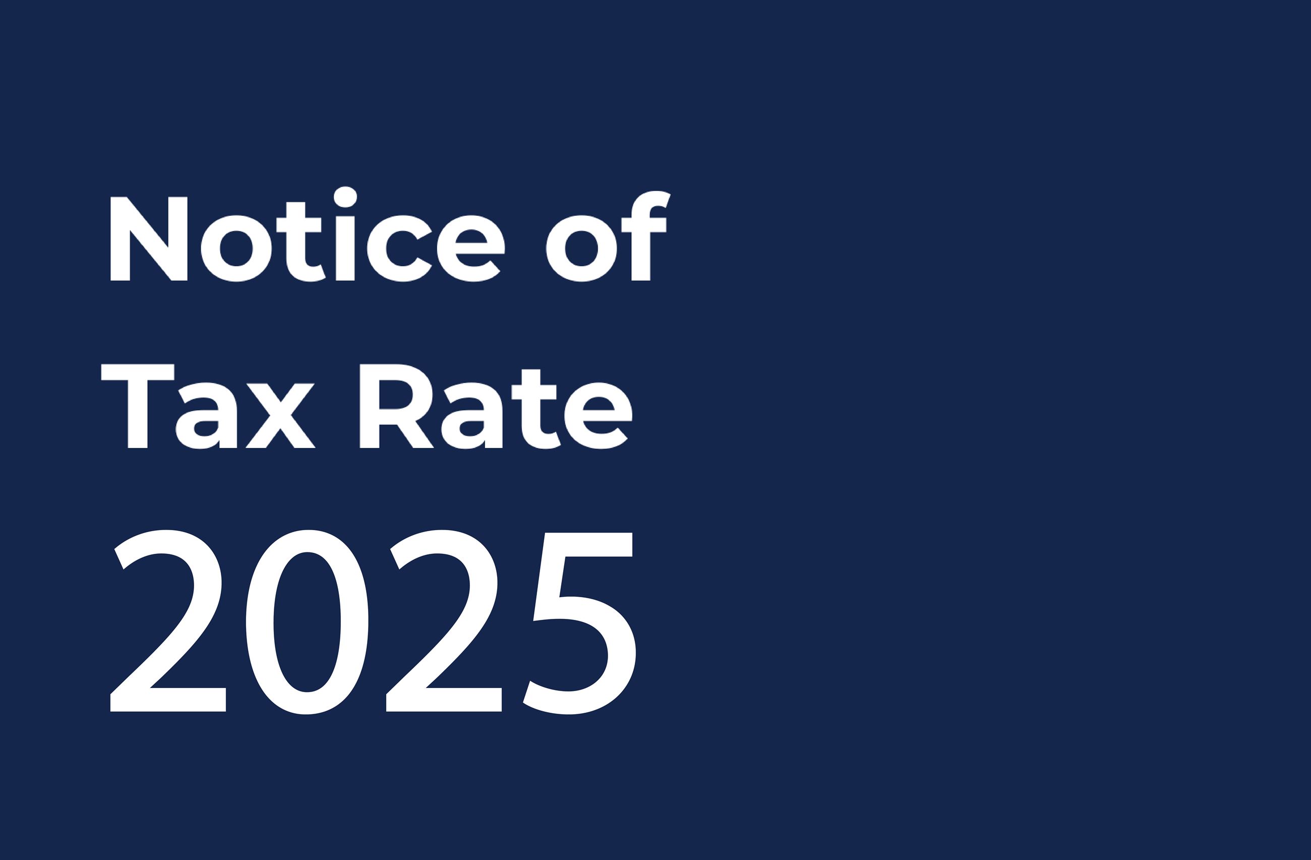 Notice of Tax Rate-01