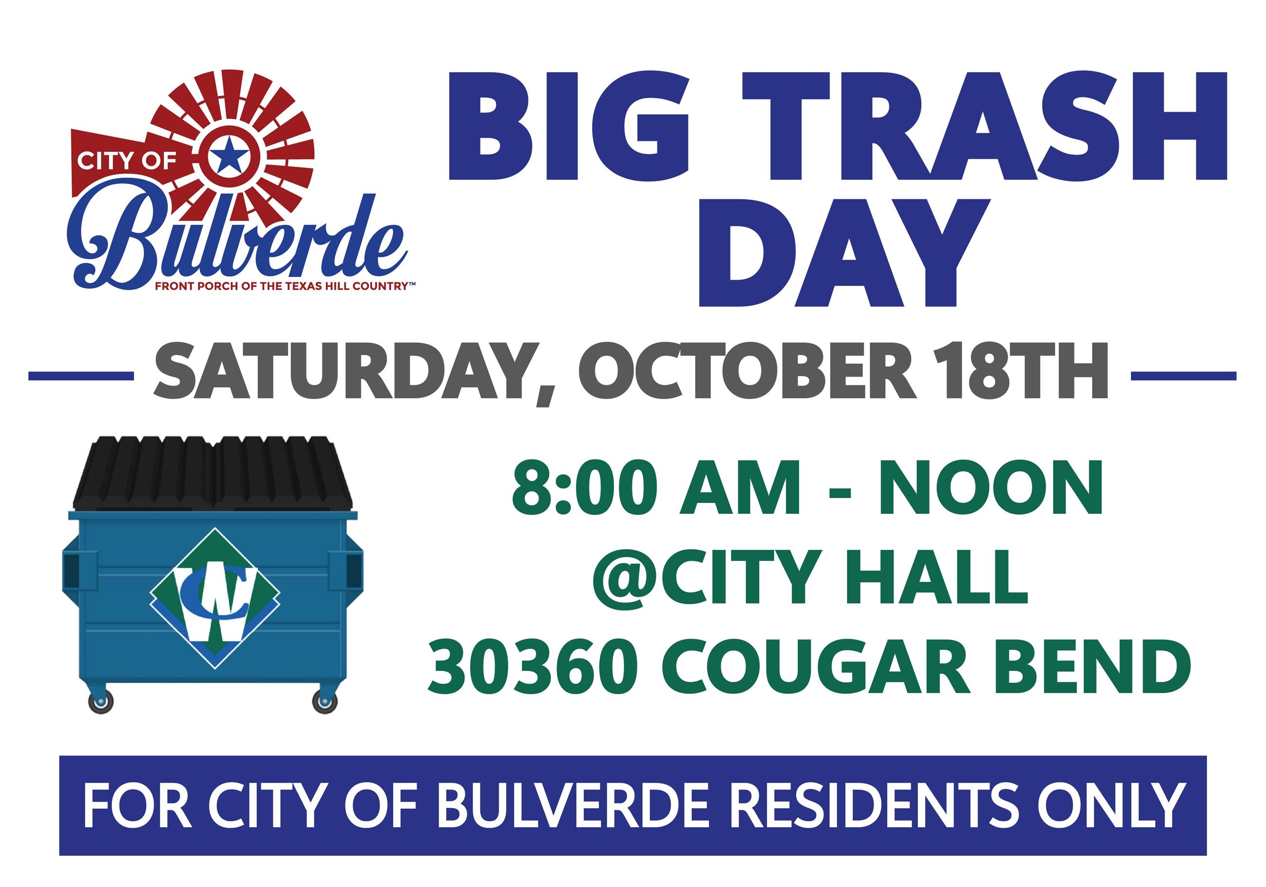 Big Trash Day 2 - October 18th