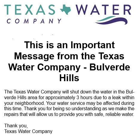 TWC Important Message - 12.19.25